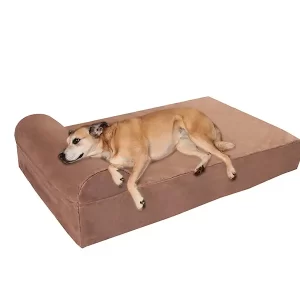 headrest version large dog bed