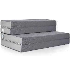 3 inch folding gel-infused memory foam topper