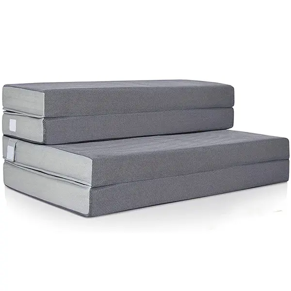 3 inch folding gel-infused memory foam topper