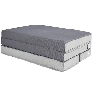 3 inch folding gel-infused memory foam topper