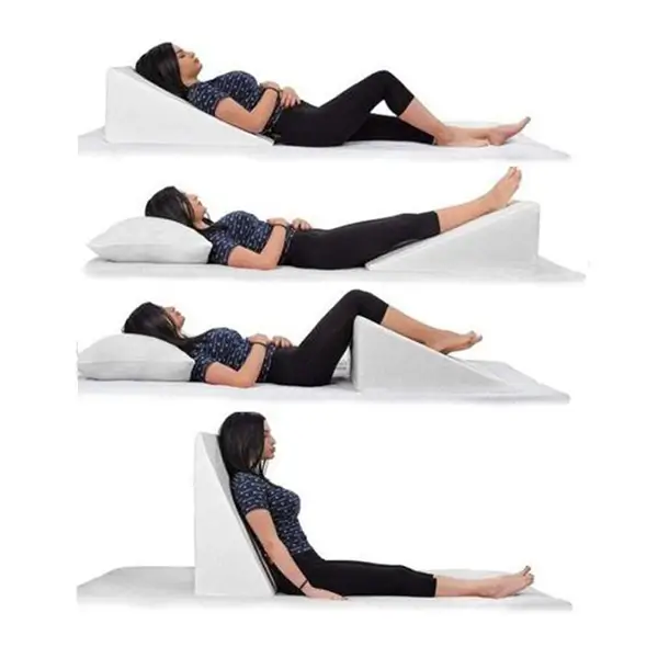 image of the versatility of bed wedge pillow
