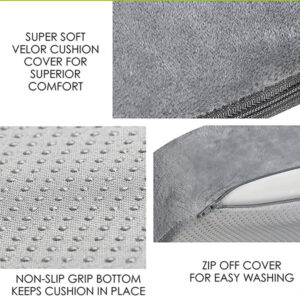 image of components of a car wedge seat cushion