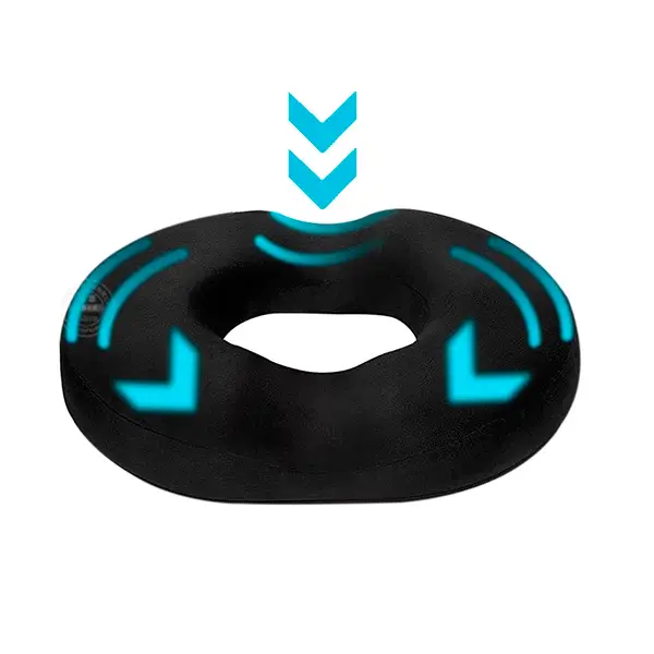 memory foam donut seat cushion image
