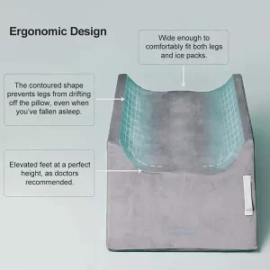 image of memory foam double leg elevation pillow