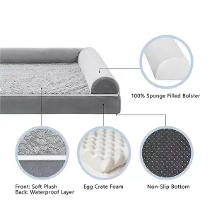 image of components of egg crate foam pet bed