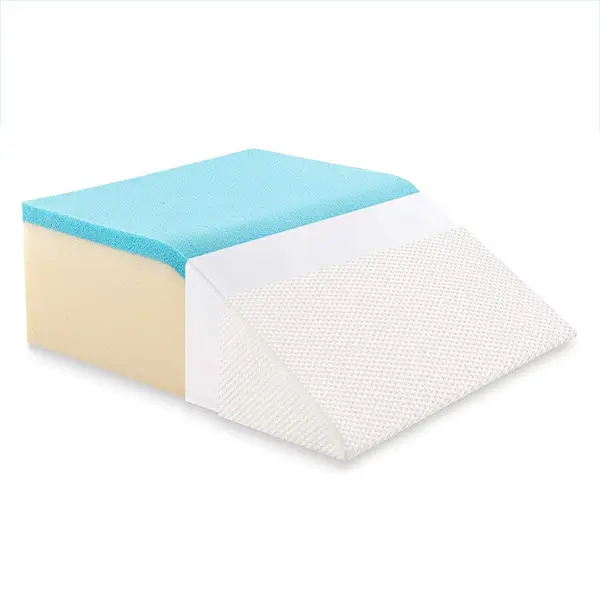 Leg Elevation Pillow with Cooling Gel Memory Foam Top - Image 1