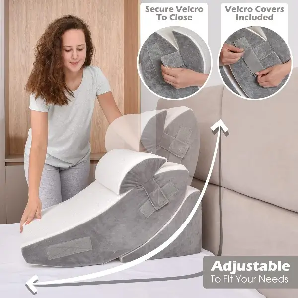 adjustable bed wedge set