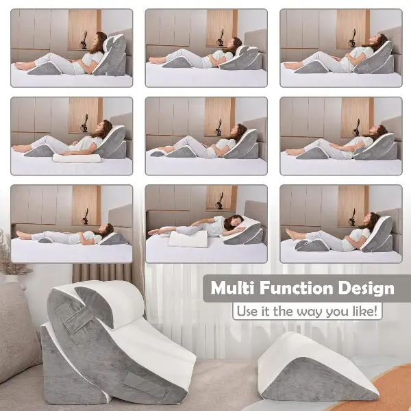 multi-functional bed wedge pillow