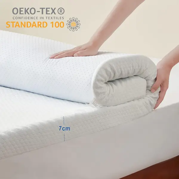 7cm thickness 5-zone pressure relief topper