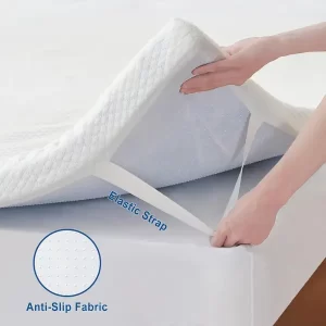 elastic straps for breathable mattress topper
