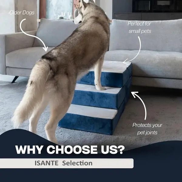 5-Step Adjustable Dog Stairs
