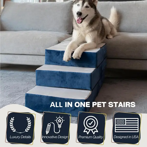 5-Step Adjustable Dog Stairs