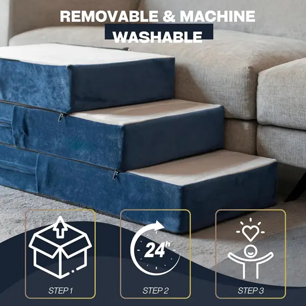 5-Step Adjustable Dog Stairs